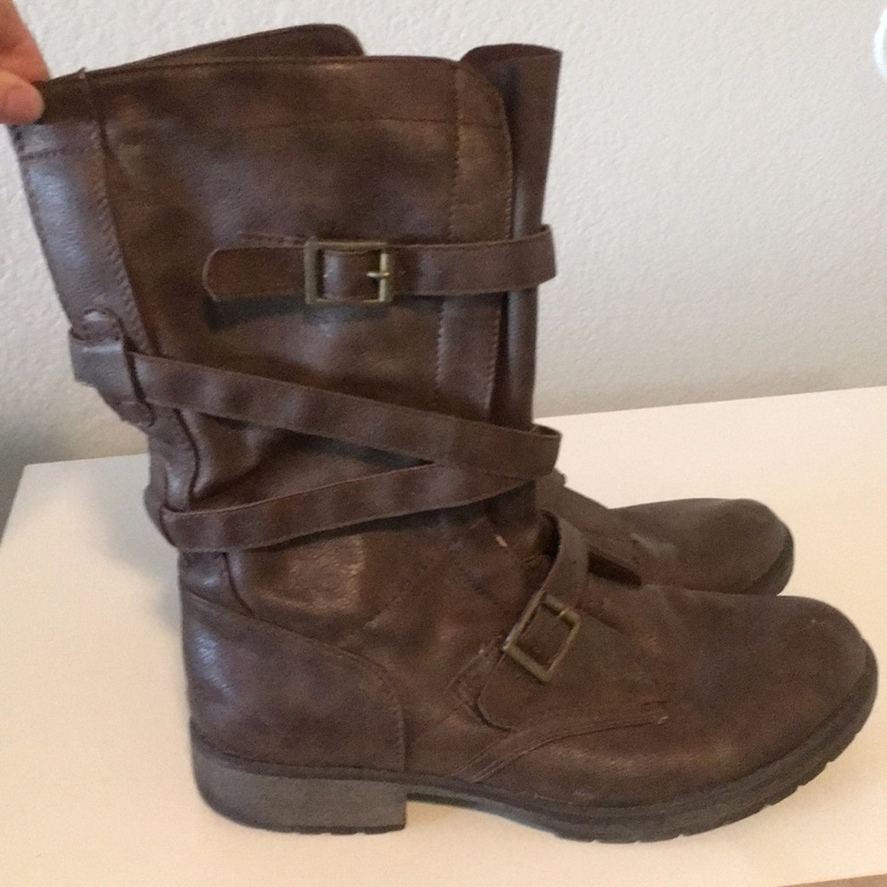 Brown madden girl boots